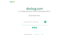 Desktop Screenshot of docbug.com